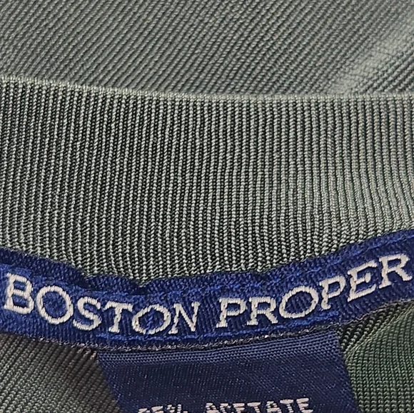 BOSTON PROPER Form Fitting Acetate Tank Dress - Picture 11 of 11